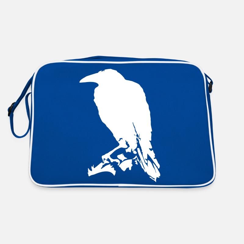 Rabe / Raven (1c) Retro Tasche