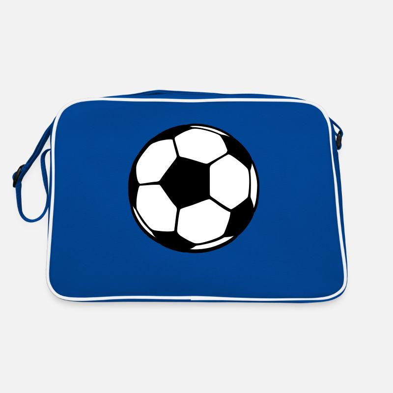 Fußball - Retro Tasche - Blau/Weiß