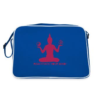 reaktivateyourmind04 - Sac Retro - bleu/blanc - Dos