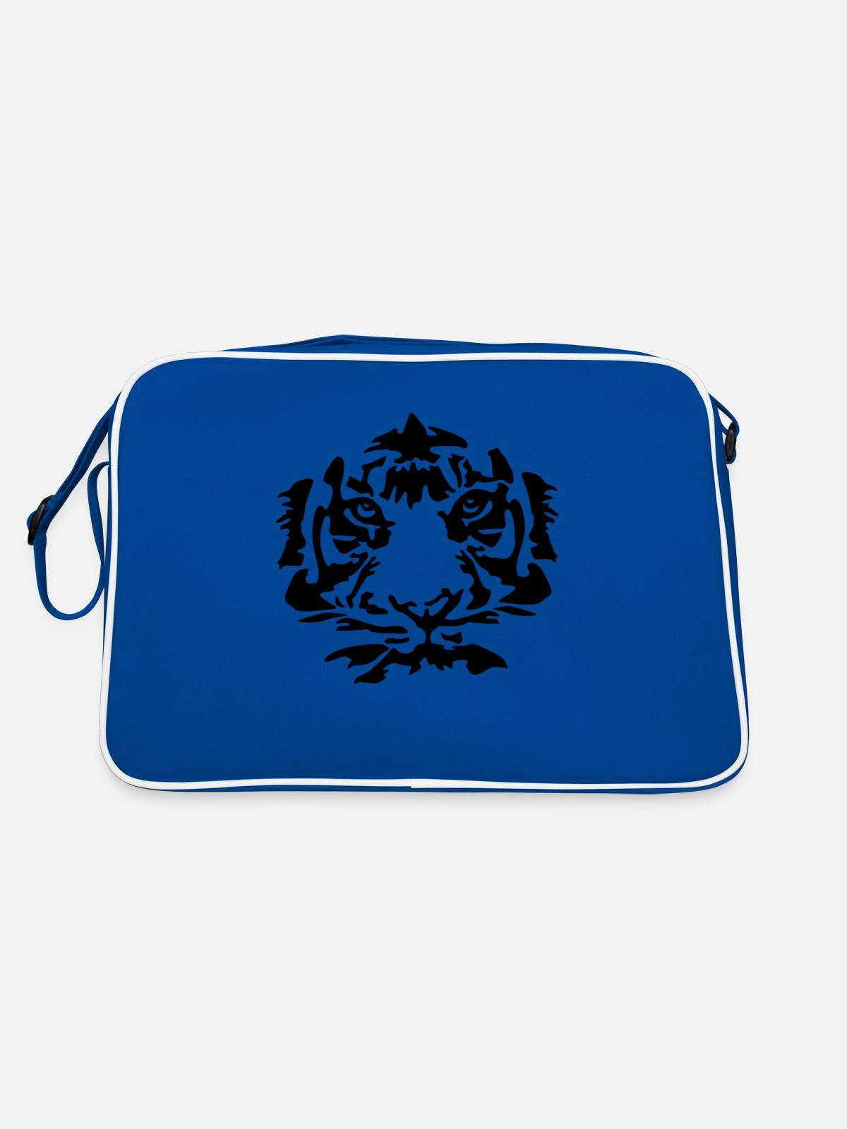 Tiger - Retro Bag - blue/white - Back