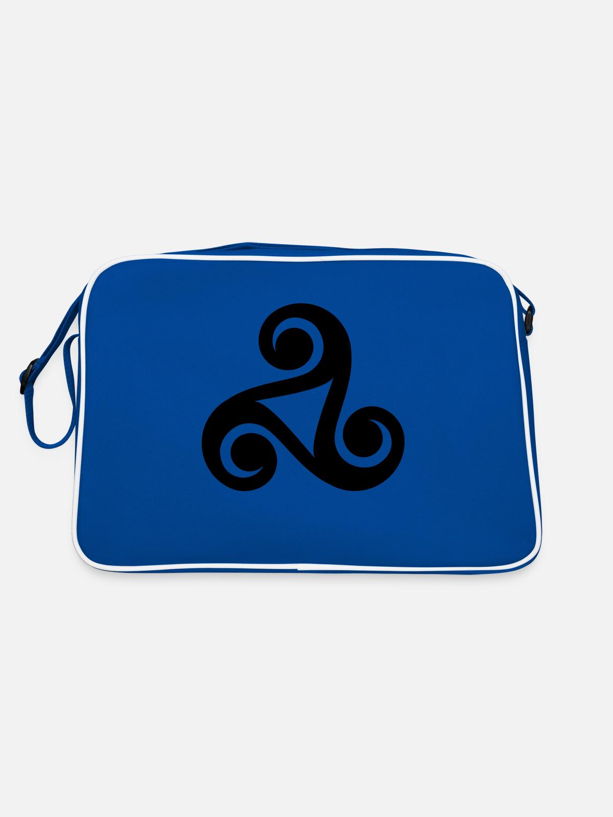 Celtic - Retro Bag - blue/white - Back