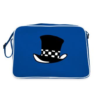 Mad Hatter - Retro Bag - blue/white - Back