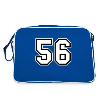56 - Retro Bag - blue/white - Back