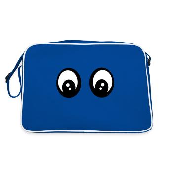 Eyes - Retro Bag - blue/white - Back