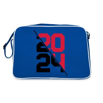 Année 2024 - Sac Retro - bleu/blanc - Dos