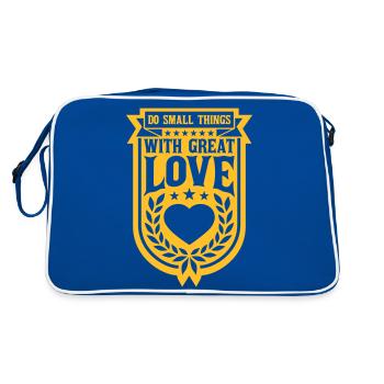 Quote do small things - Retro Bag - blue/white - Back