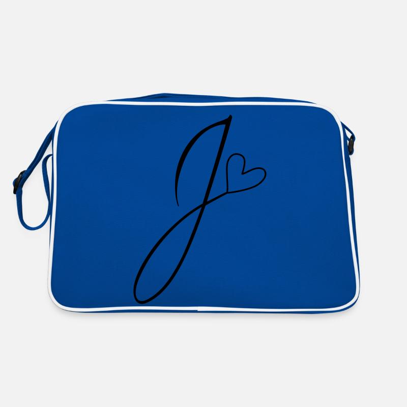 Letter J Letter J Calligraphy Retro Bag