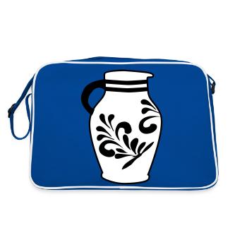 Bembel - The original Frankfurt cider bembel - Retro Bag - blue/white - Back