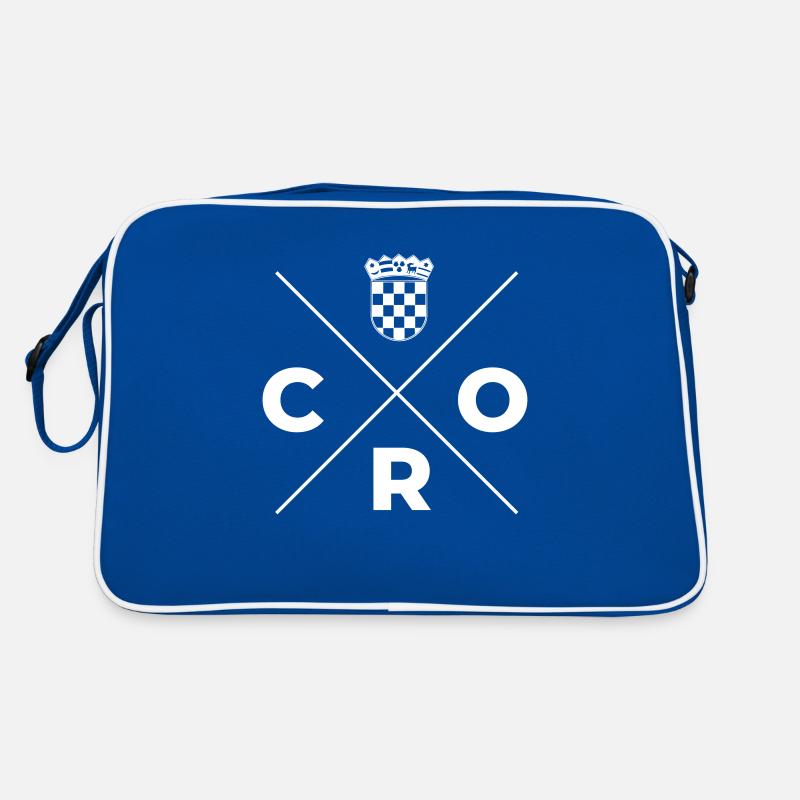 Croatia single white Retro Bag