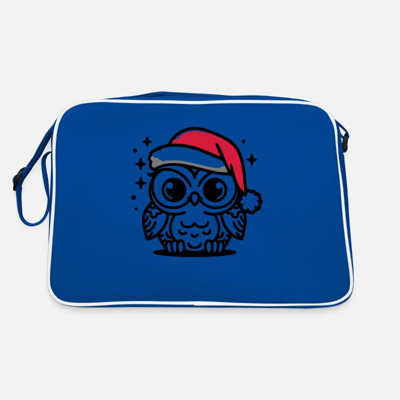 hibou doux Noël Sac Retro