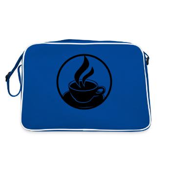 Coffee Cup Logo - Sac Retro - bleu/blanc - Dos