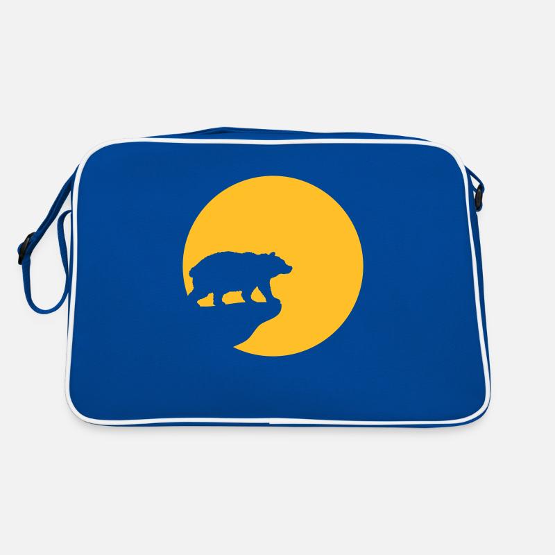 Bär Mond Klippe Retro Tasche