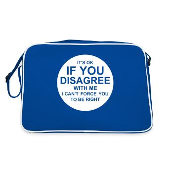 Vous n’êtes pas d’accord avec moi - Sac Retro - bleu/blanc - Dos