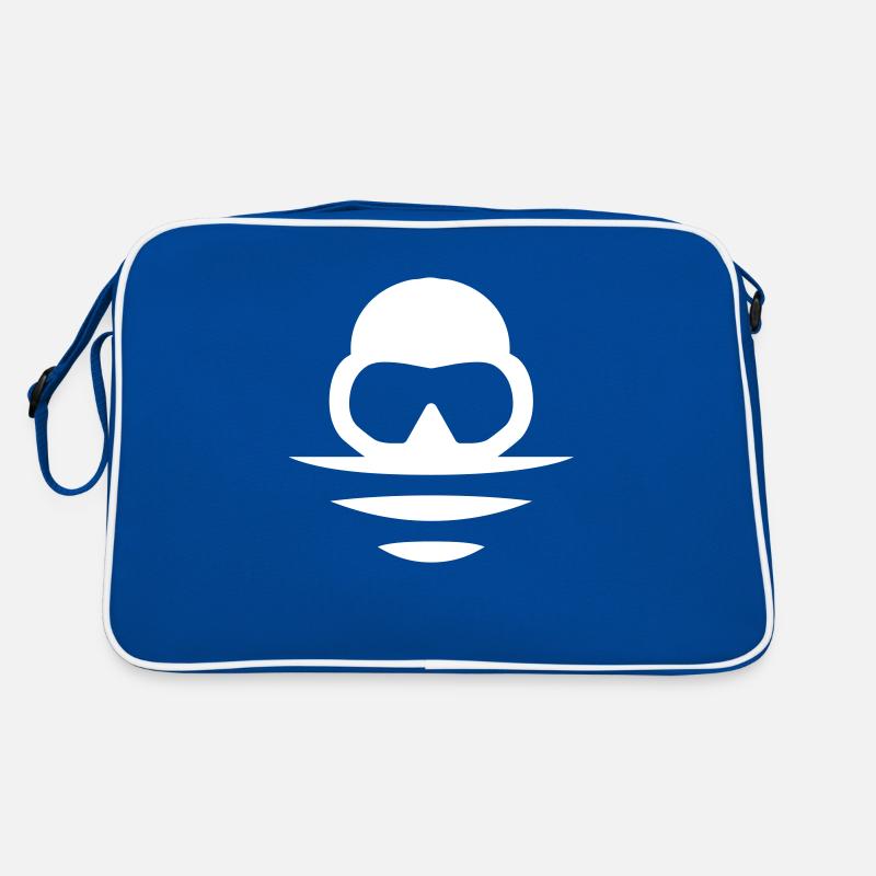 sea diver logo Retro Tasche