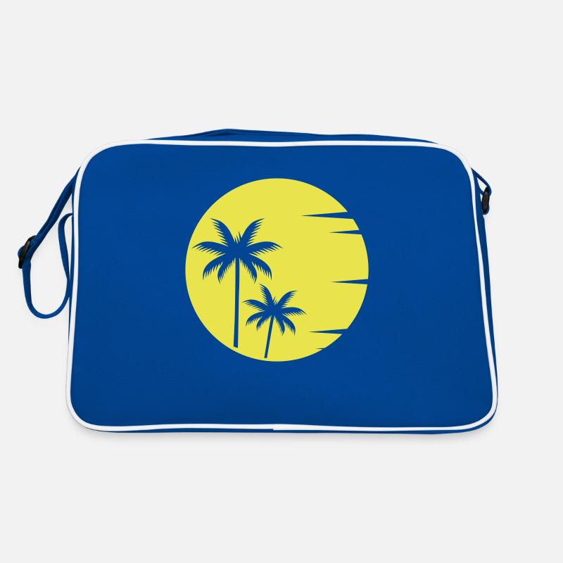 Sunset Palm Trees Retro Bag