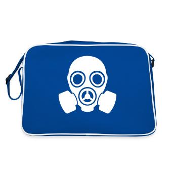 gas mask - Retro Bag - blue/white - Back