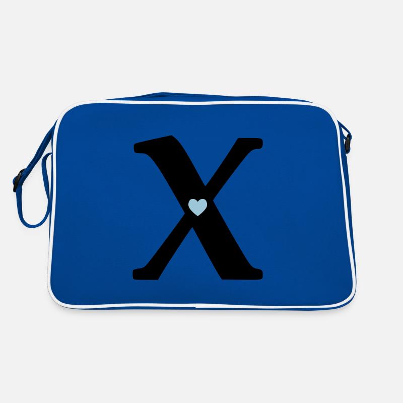 Letter X Initial point Retro Bag