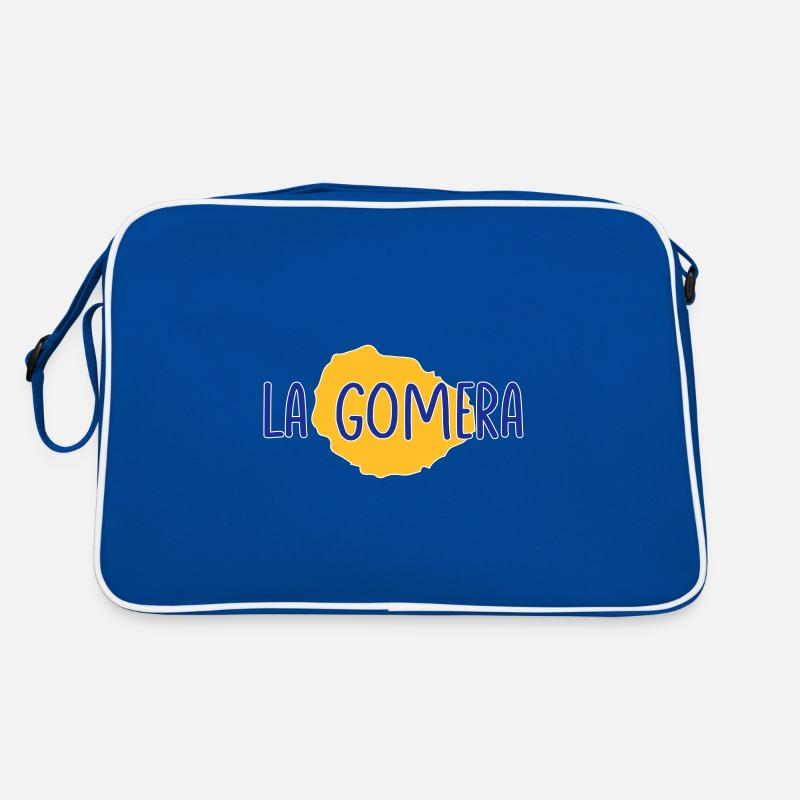 La Gomera - Retro Tasche - Blau/Weiß