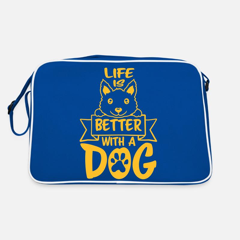 better with a dog Retro Bag