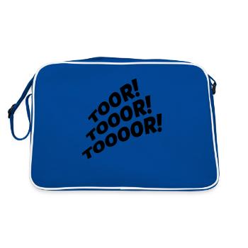 tor design - Retro Tasche - Blau/Weiß - Hinten