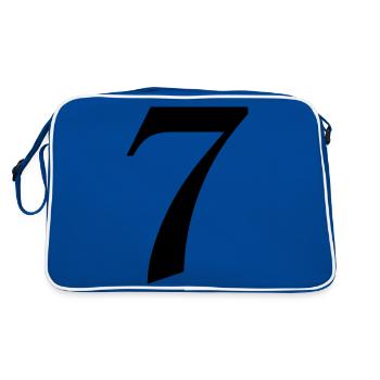 7 - Retro Bag - blue/white - Back