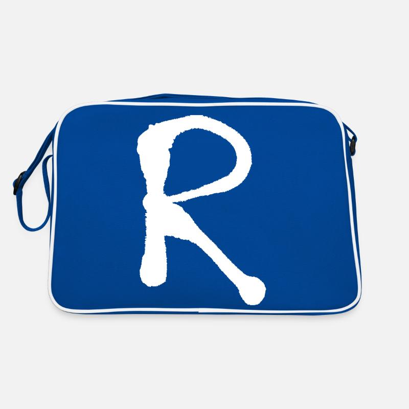 R - Iinitale / Buchstabe - Gesprüht Retro Tasche