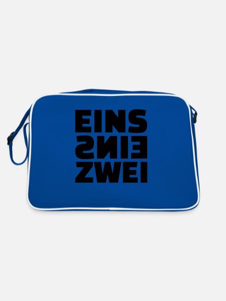 Feuerwehr - Retro Tasche - Blau/Weiß