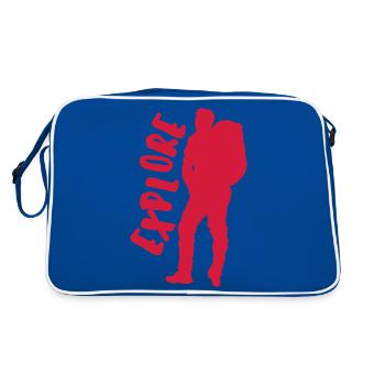 Explores - Retro Bag - blue/white - Back