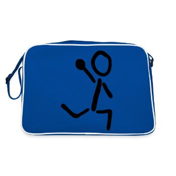 handball - Sac Retro - bleu/blanc - Dos