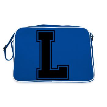l_symbol - Retro Bag - blue/white - Back