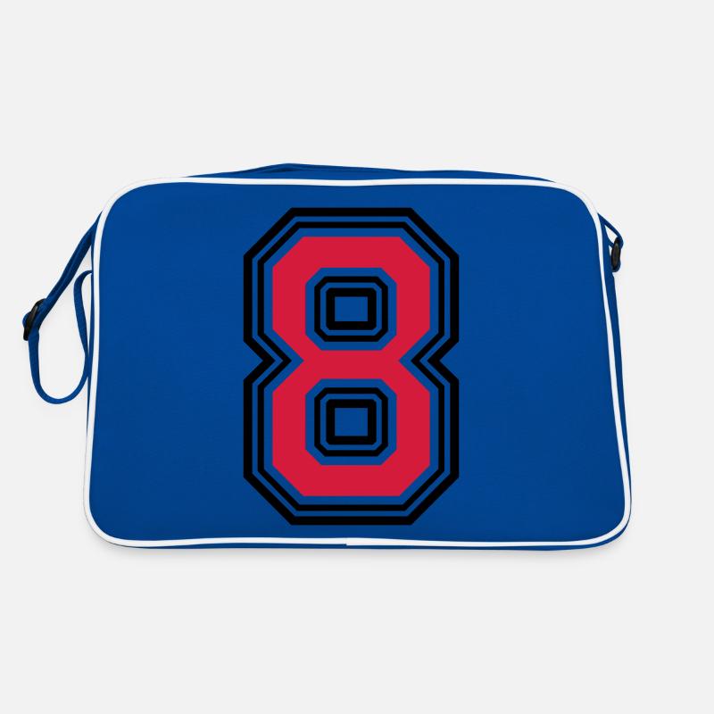 8 number symbol Retro Bag