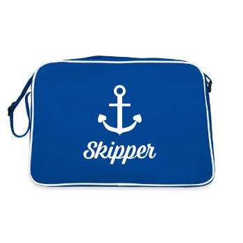 Crew - Skipper Sailing Charter Crew - 4 - Retro Bag - blue/white - Back