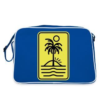 Vacances à Palm Island - Sac Retro - bleu/blanc - Dos