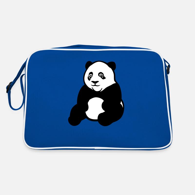 Panda - Retro Bag - blue/white