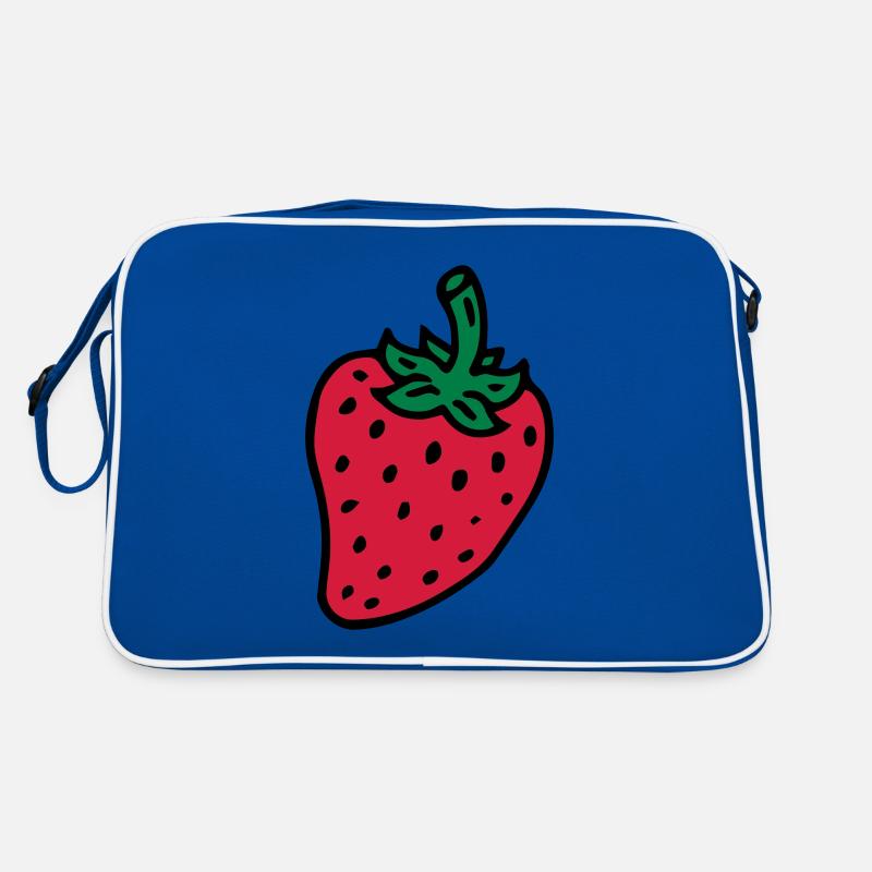Erdbeere Strawberry Beere Retro Tasche