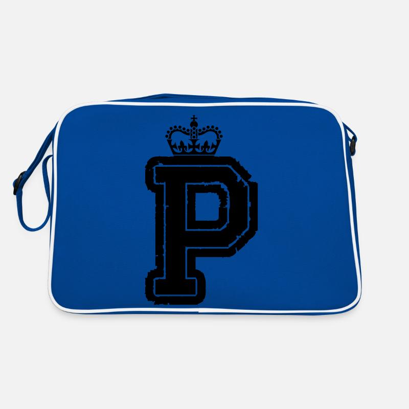 lettre P couronne Sac Retro