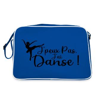 j'peux pas j'ai Danse - Sac Retro - bleu/blanc - Dos