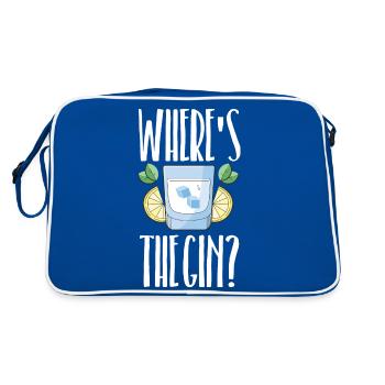où est le gin - Sac Retro - bleu/blanc - Dos