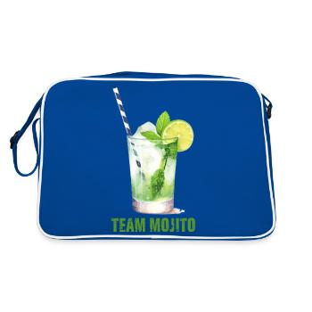 Team Mojito Cocktail Long Drink - Retro Bag - blue/white - Back