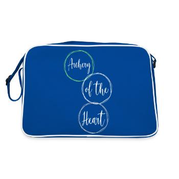 awesome archery techniques archery safety - Retro Bag - blue/white - Back