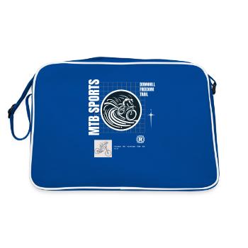 VTT Descente - Sac Retro - bleu/blanc - Dos