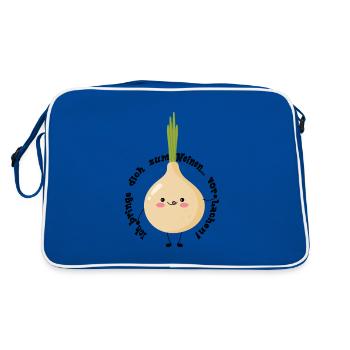 I'll make you cry... with laughter! - Retro Bag - blue/white - Back