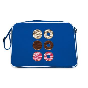 beignets - Sac Retro - bleu/blanc - Dos