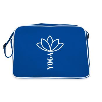 Yoga Amour - Yoga - Fleur de Lotus - Fleur de Lotus - rétro - Sac Retro - bleu/blanc - Dos