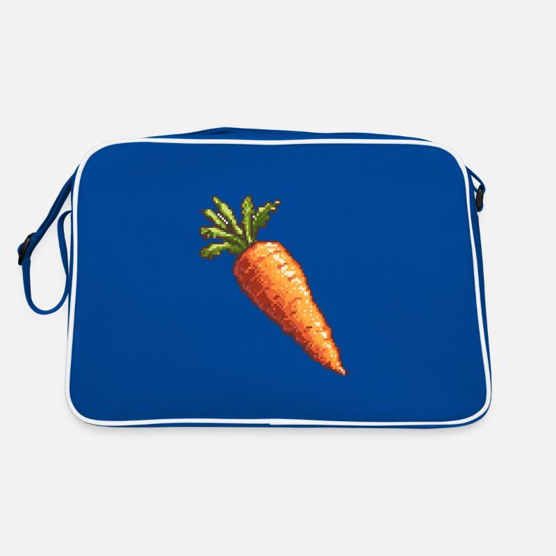 Karotte Pixel Symbol Retro Tasche