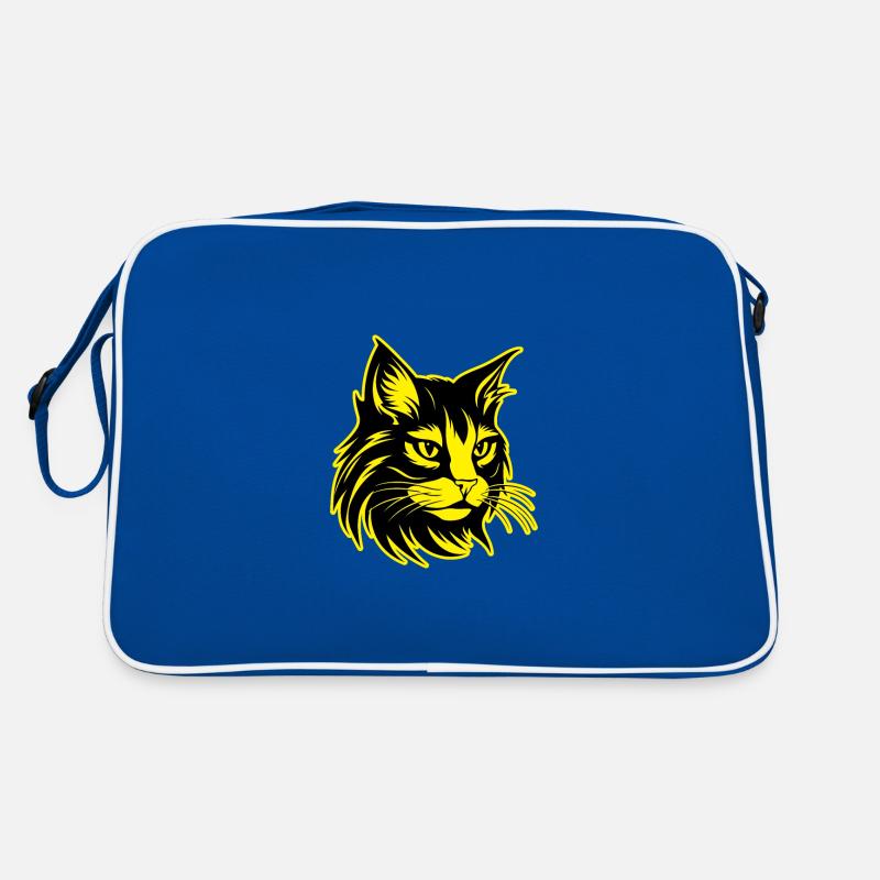Chat Portrait D’animal Sac Retro