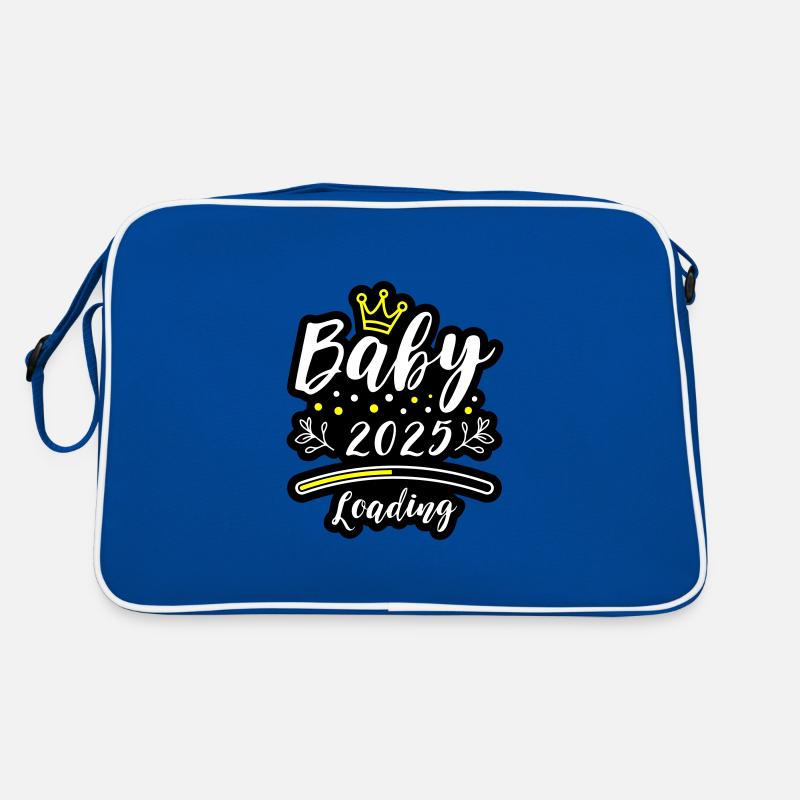 Baby 2025 Loading Spruch Retro Tasche