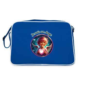 Je suis un Ange - Sac Retro - bleu/blanc - Dos