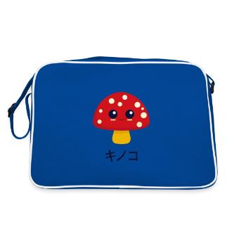 Kinoko - Champignon Kawaii - Sac Retro - bleu/blanc - Dos
