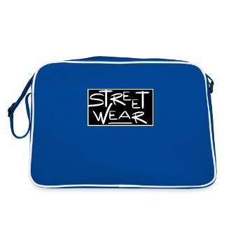 STREET WEAR 3 - Retro Tasche - Blau/Weiß - Hinten